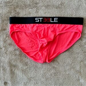 ST33LE Men's Neon Pink / Orange Briefs